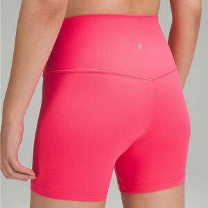 Lululemon Align High-Rise Short 6" Lip Gloss Size 6 Double Lined